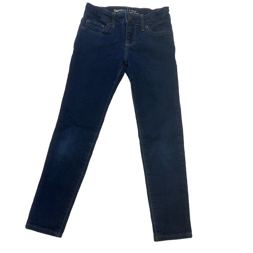 Girls Gap Super Skinny Jeans sz 6 adjustable waist tabs Girl's skinny jeans